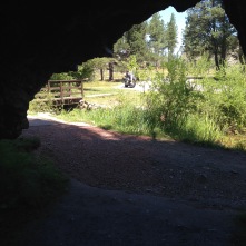My bike didn't want to come into the cave